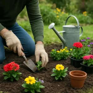 Read more about the article Wiosenne prace przy rabatach – kolejność działań
