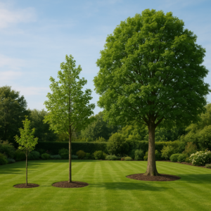 Read more about the article Jak dobrać drzewo do ogrodu pod kątem docelowych rozmiarów
