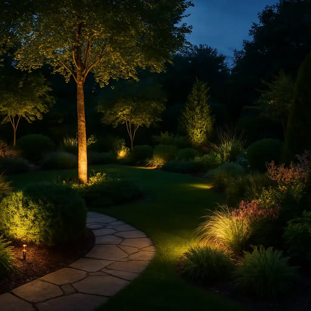 Read more about the article Oświetlenie ogrodowe Szczecin – Ogród z Pasją